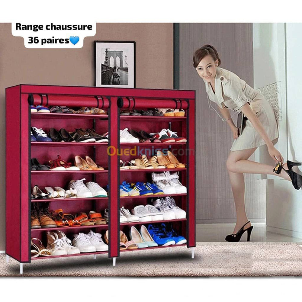 Armoire de Rangement de Chaussures en tissu - 36 Paires
