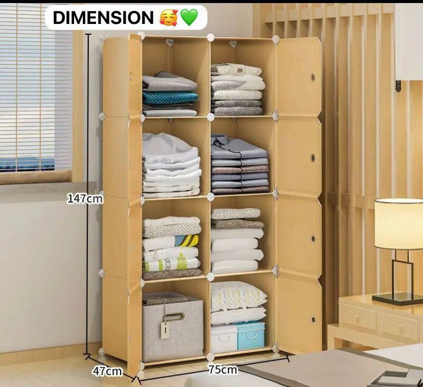 Armoire de rangement 2 Battants en plastique