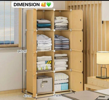 Armoire de rangement 2 Battants en plastique