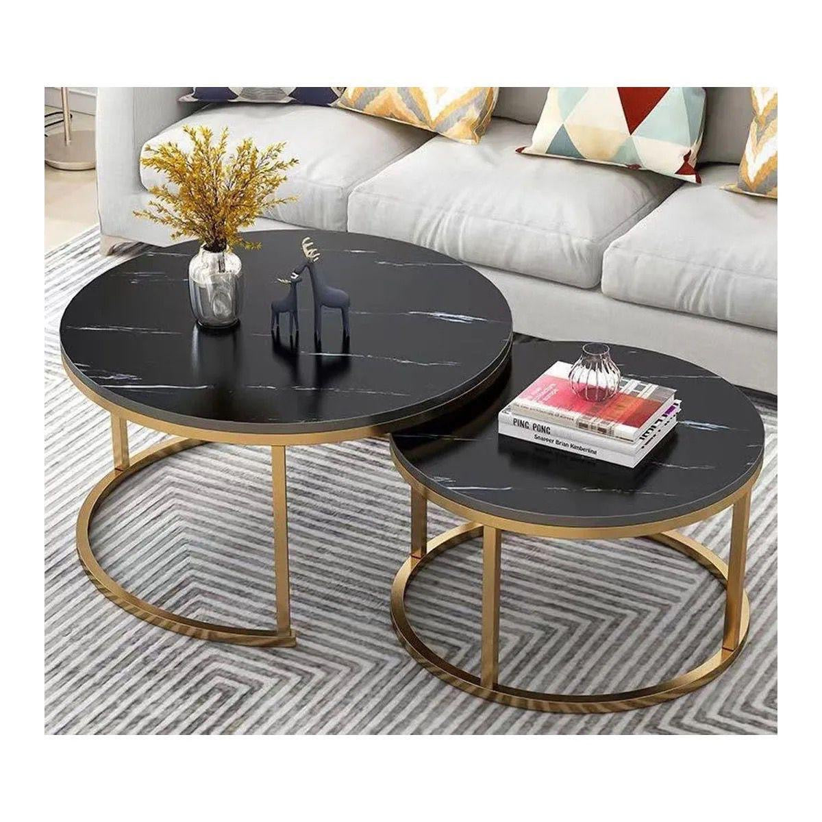 Table basse 2 pièces noir