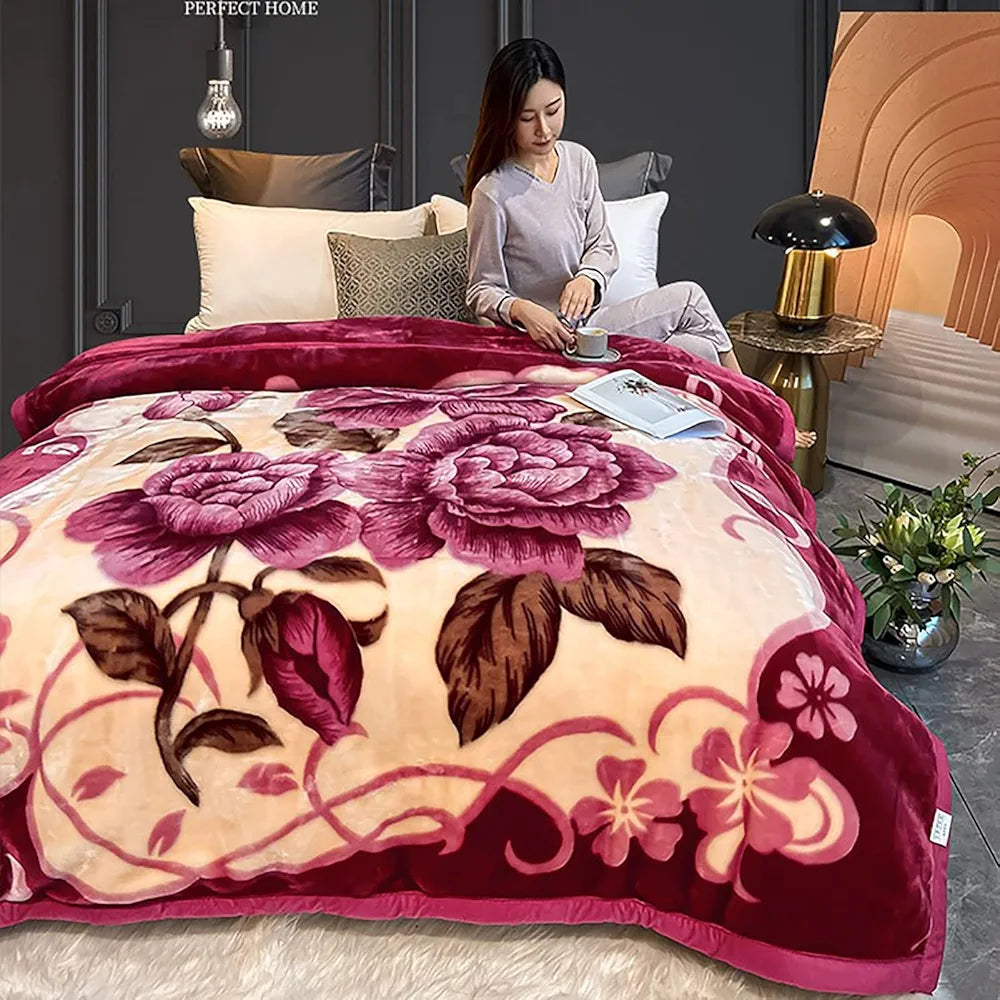 Couverture Polaire pour canapé Couverture Polaire en Flanelle épaisse pour lit Couverture Polaire légère, pelucheuse et Moelleuse pour canapé,A,200x230cm