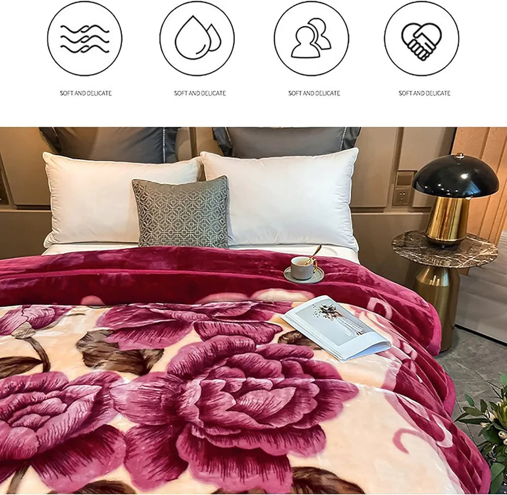 Couverture Polaire pour canapé Couverture Polaire en Flanelle épaisse pour lit Couverture Polaire légère, pelucheuse et Moelleuse pour canapé,A,200x230cm