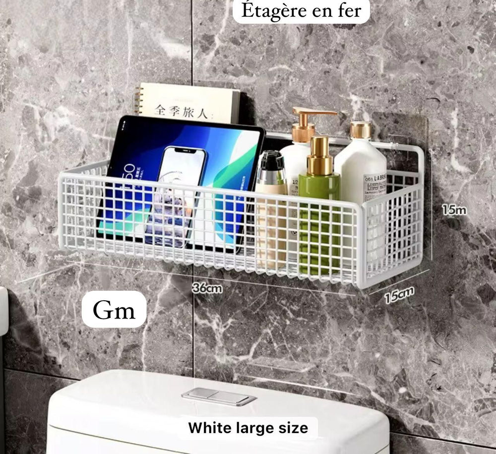 Étagère de salle de bain en fer - Grand Modèle