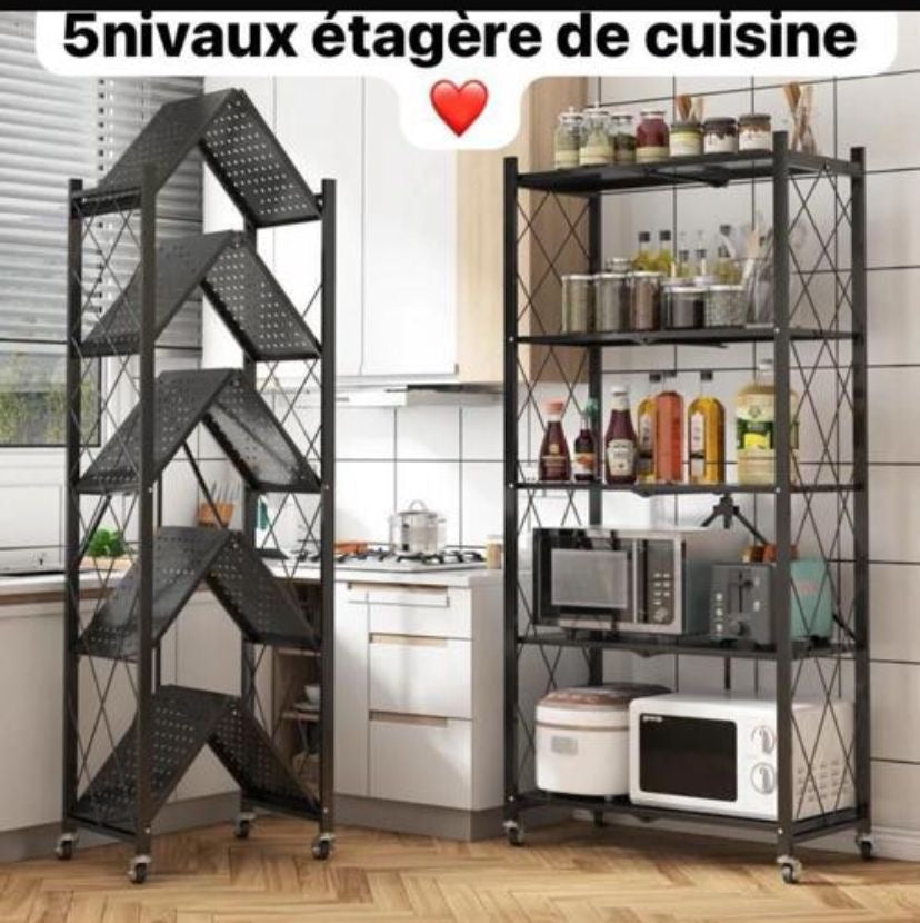 Étagère cuisine 5 niveaux