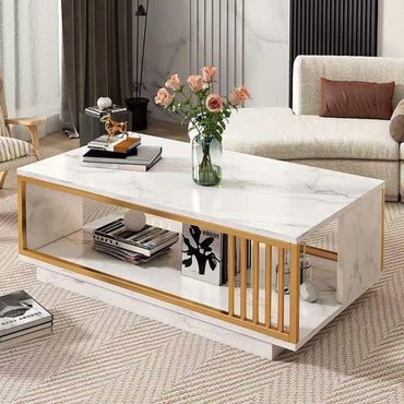 Table basse Blanche très robuste pour salon