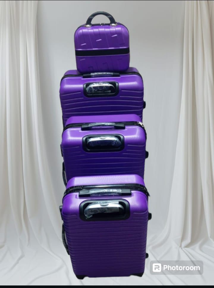 Ensemble de valises - 4 pièces - Mauves