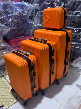 Ensemble de valises - 4 pièces - Oranges