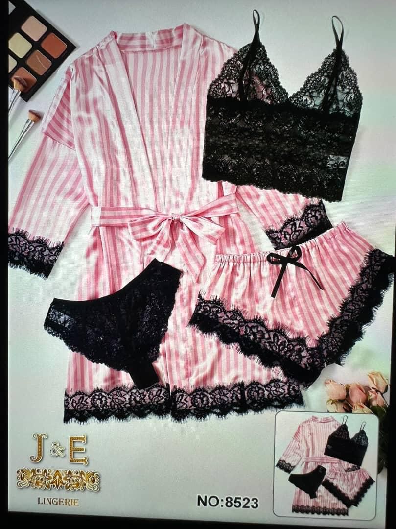 Ensemble chemise de nuit - 5 Pièces