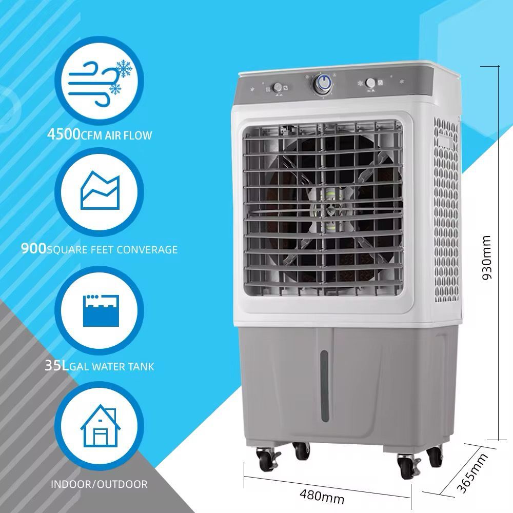 Refroidisseur d'air à roulette avec réservoir d'eau