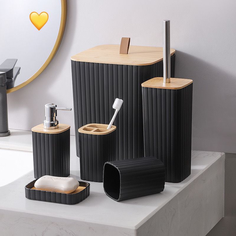 Accessoires de salle de bain - Noir