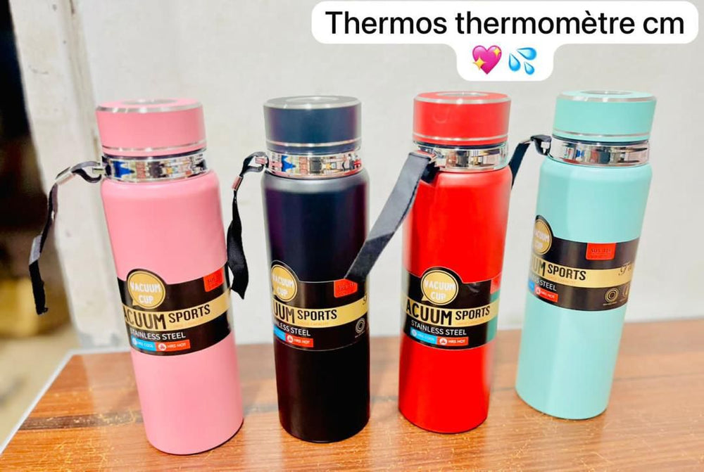 Thermos avec thermomètre intégré