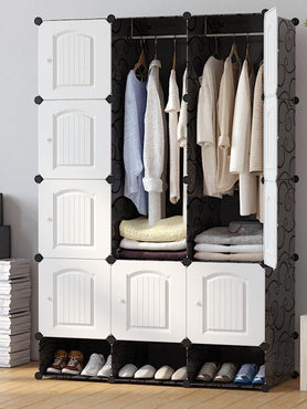 Armoire de rangement 3 Battants avec range chaussure