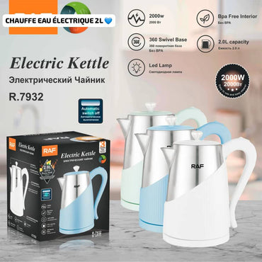 Bouilloire Électrique en acier inoxydable - 2 Litres