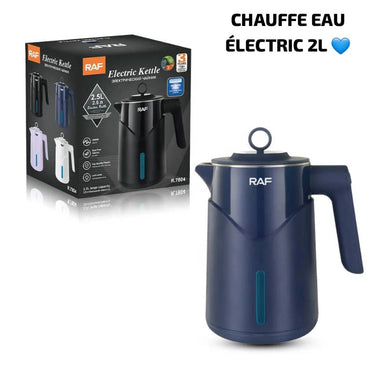 Bouilloire Électrique en acier inoxydable - 2 Litres - Bleu
