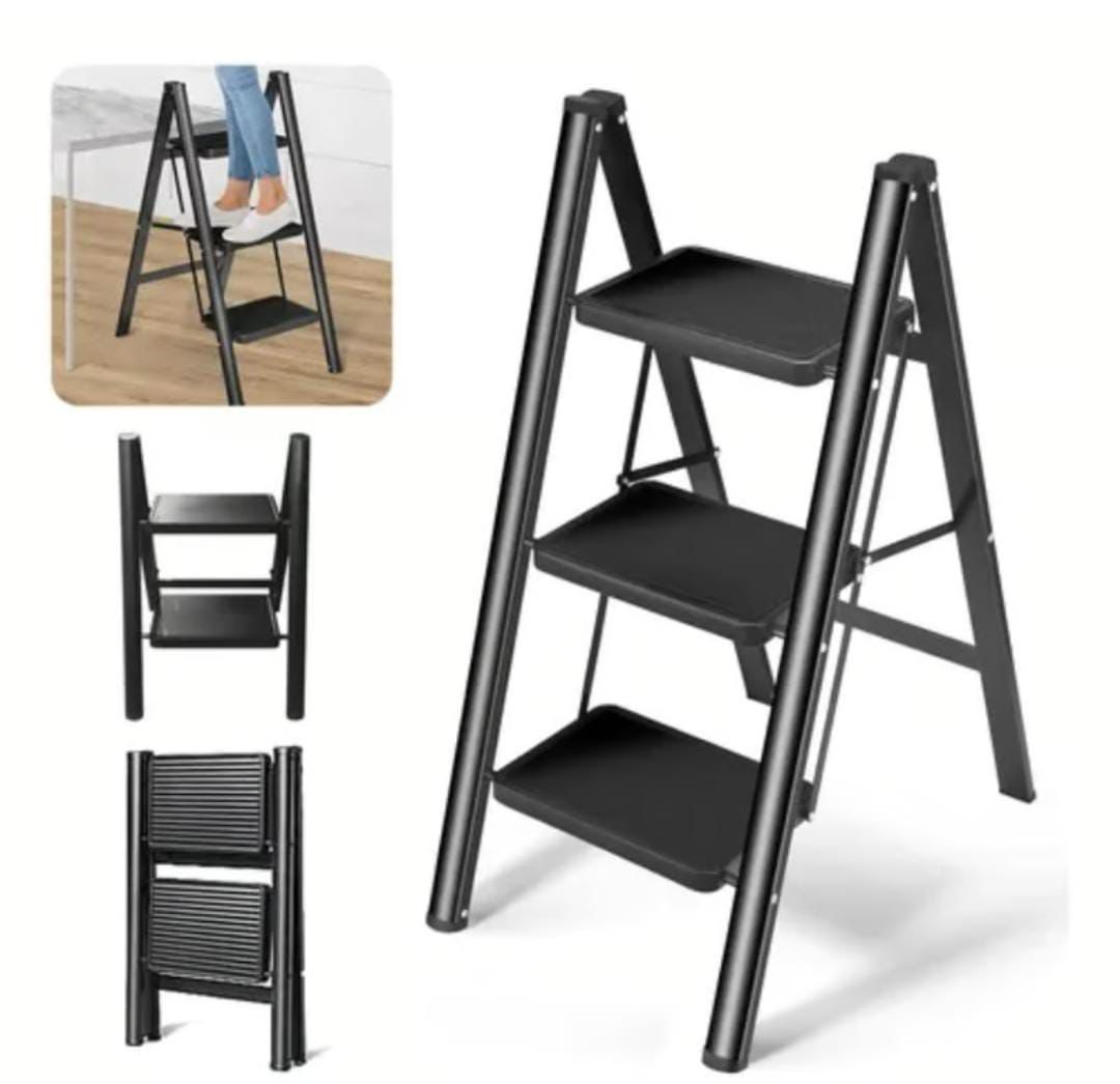 Échelle sur pied à 3 marches - pliable