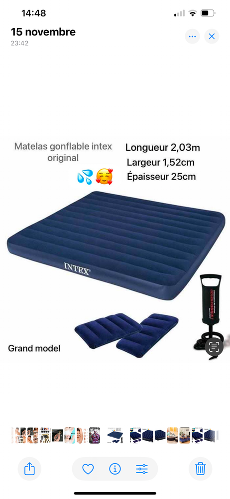 Matelas gonflable 2 places