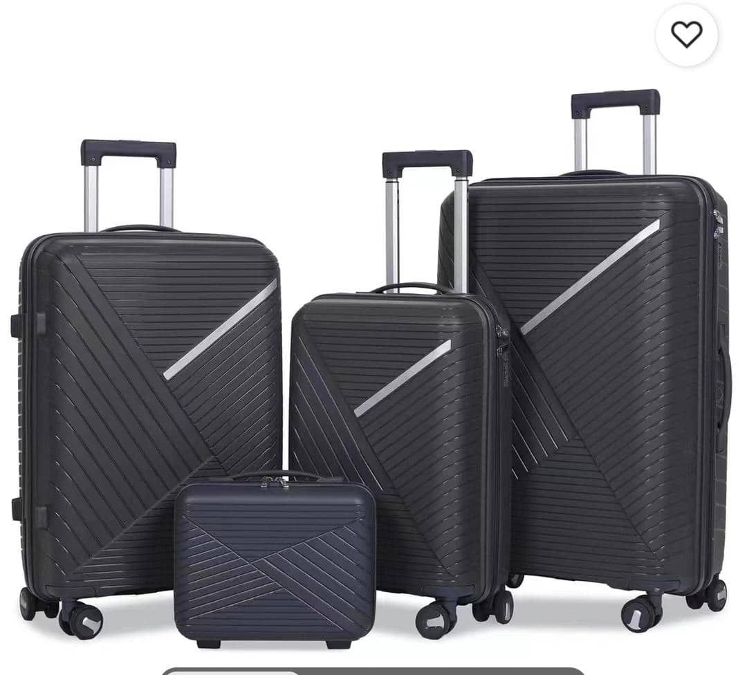 Ensemble de 4 valises légères et robuste - Noirs