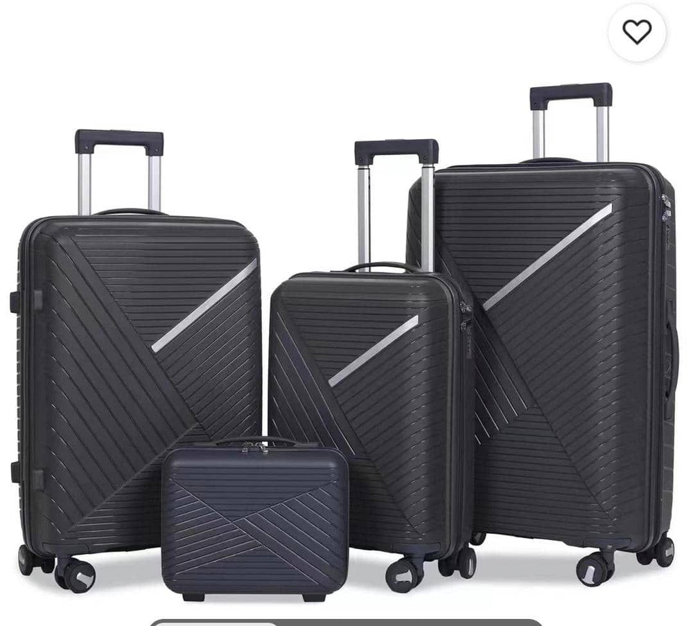 Ensemble de 4 valises légères et robuste - Noirs